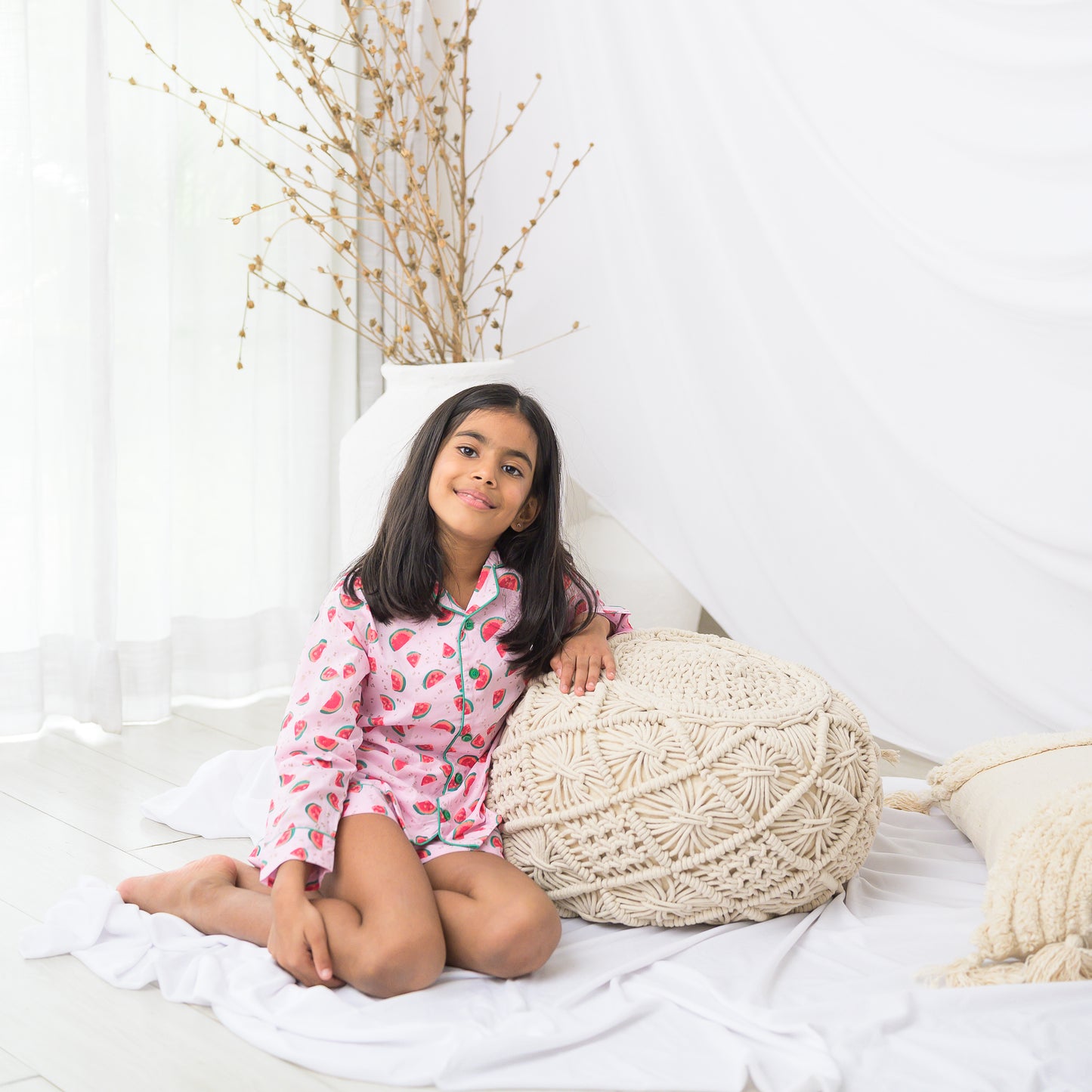 PInk Cotton Night Dress