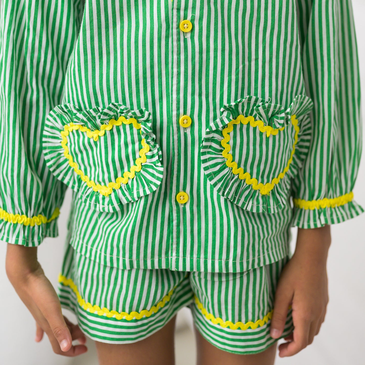 Green Stripes Night Suit