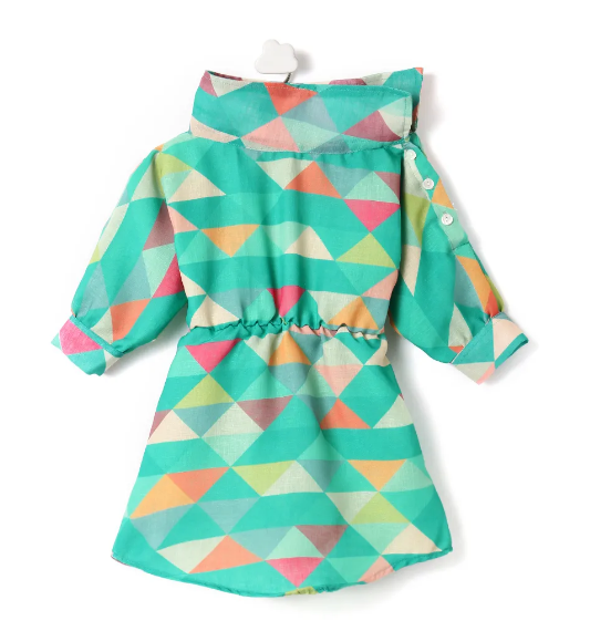 Geometric Pattern Dress-Multi