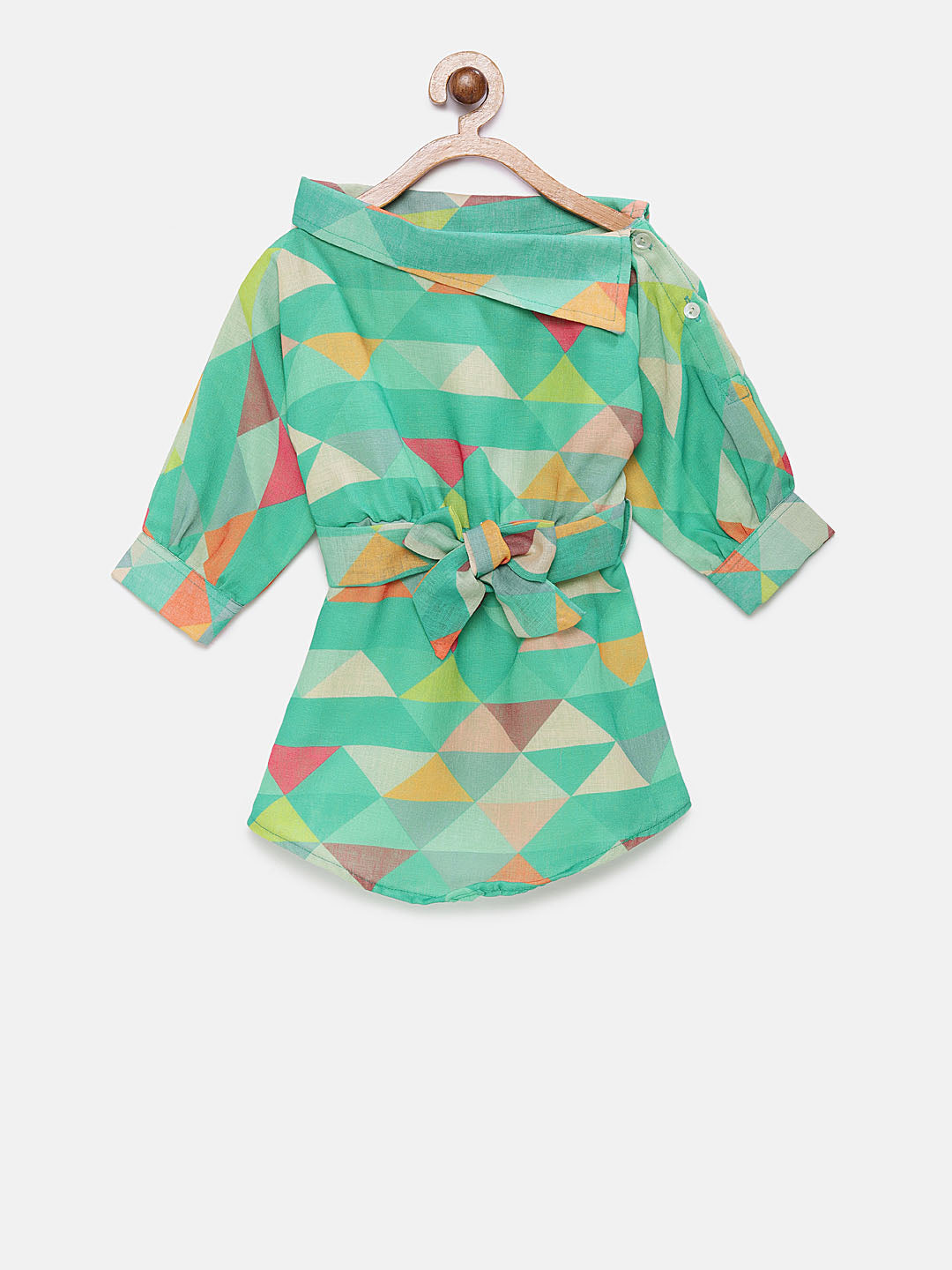 Geometric Pattern Dress-Multi