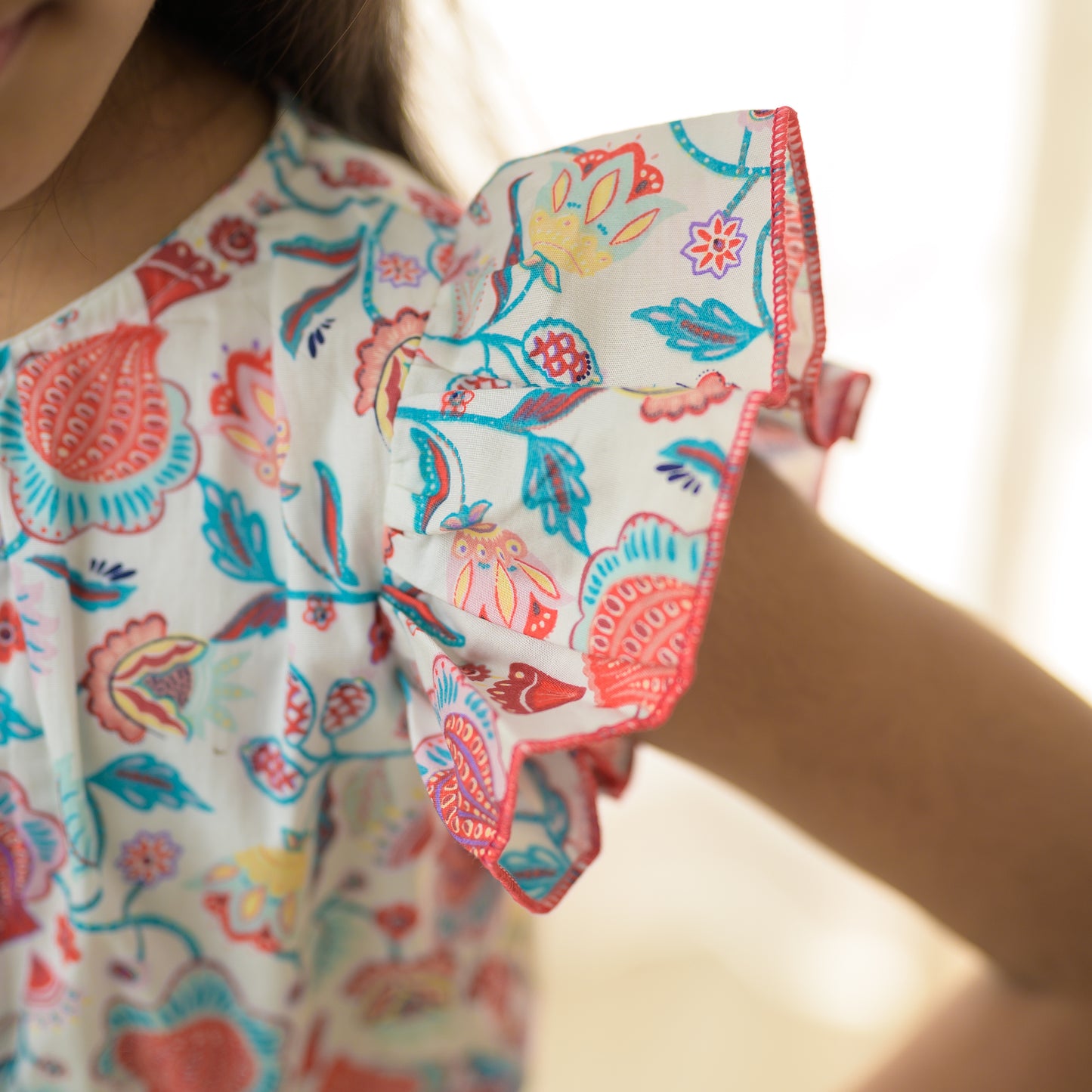 Printed Cotton Playsuit For Toddlers