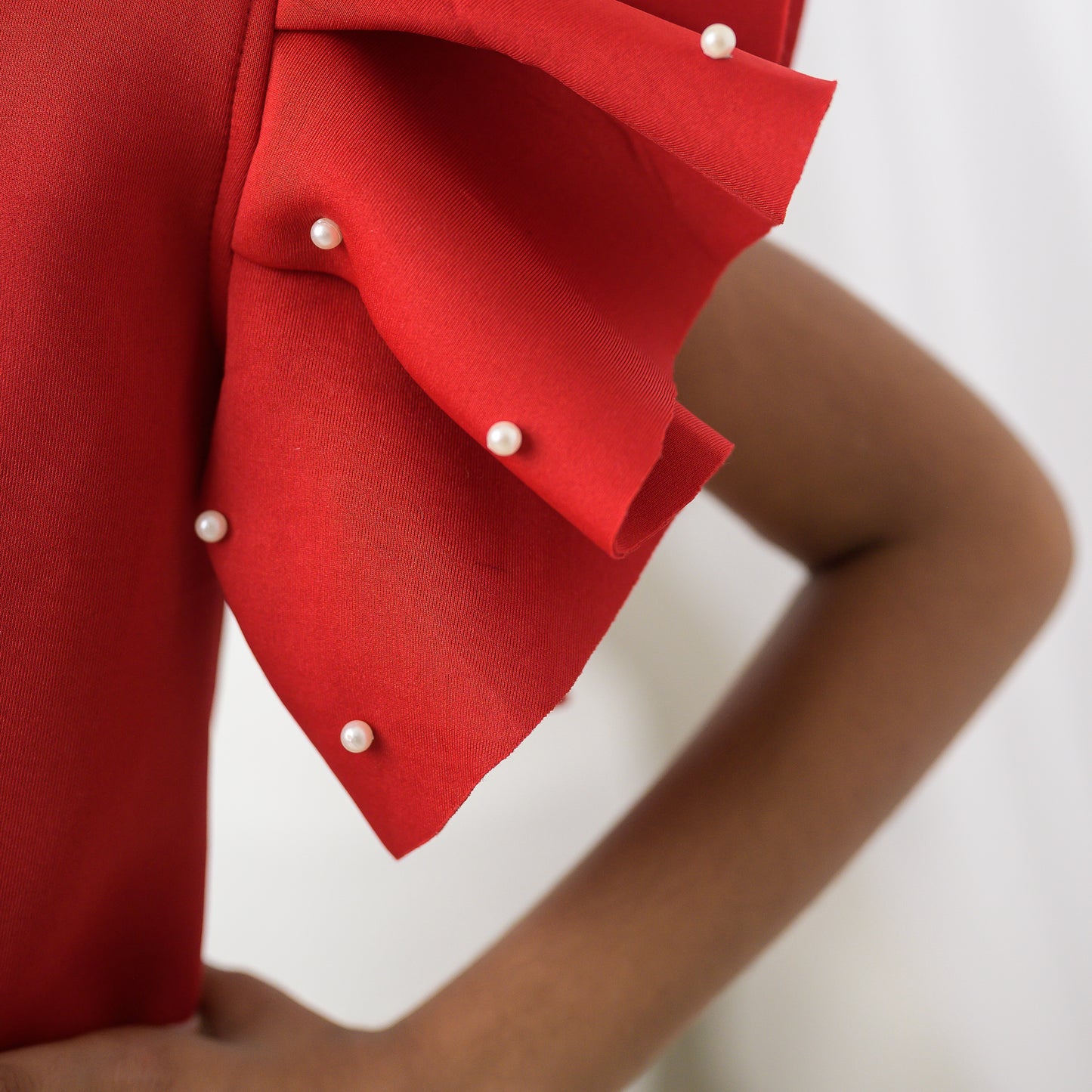 Scarlet Red A-Line Party Dress