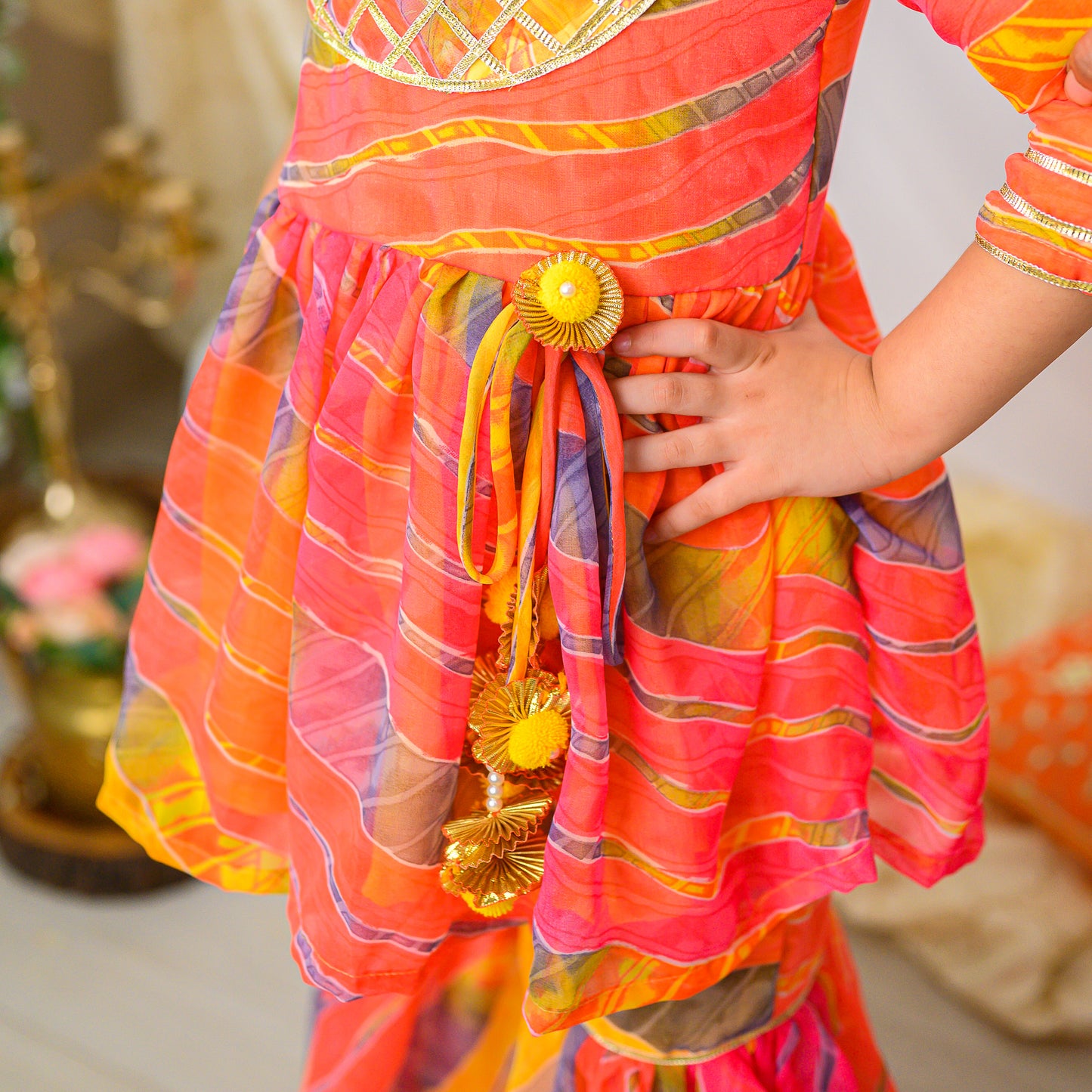 LEHERIYA PEPLUM AND SHARARA