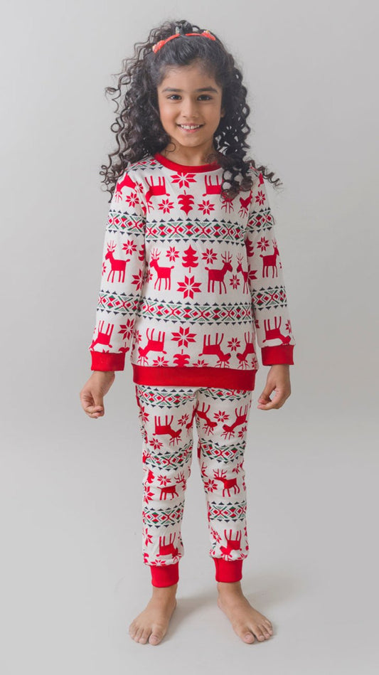 Red and White All Day and Night Co-ord Set