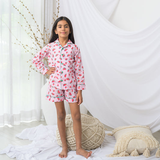 PInk Cotton Night Dress