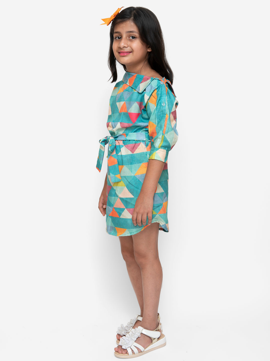 Geometric Pattern Dress-Multi