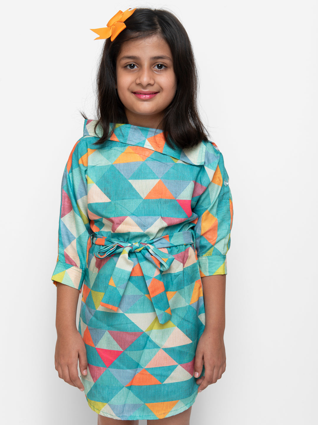 Geometric Pattern Dress-Multi