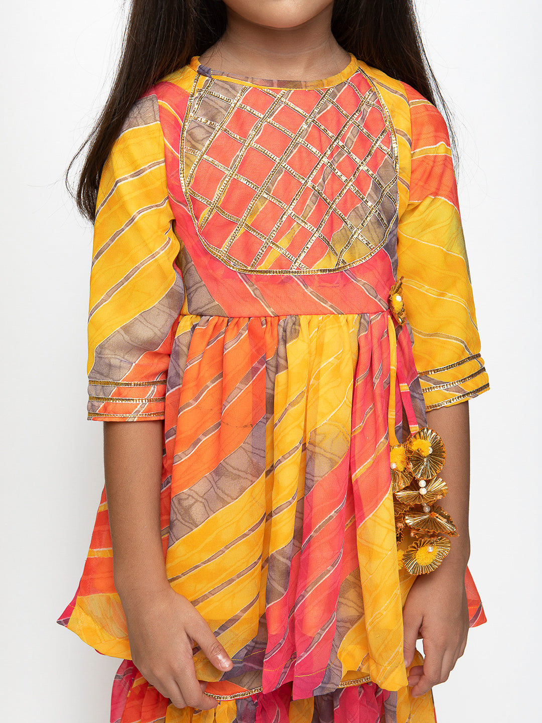 LEHERIYA PEPLUM AND SHARARA