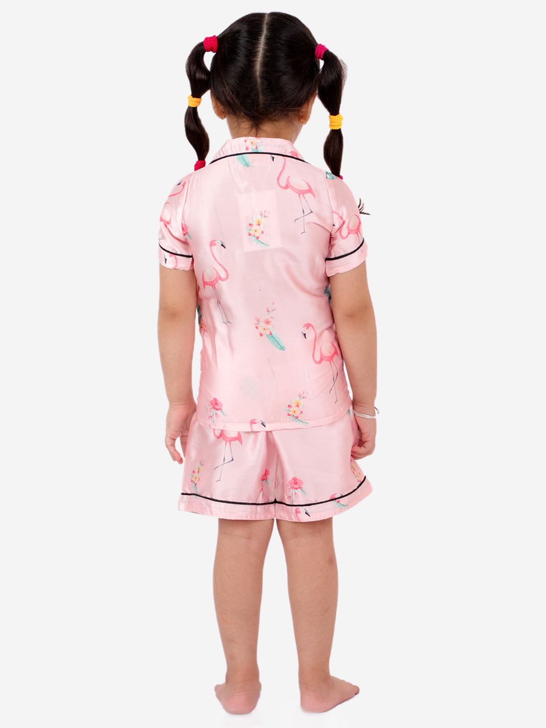 Flamingoes Night Dress with Shorts Set