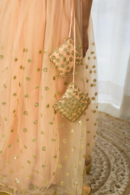 Shimmery Jacket Sequin Lehenga Set
