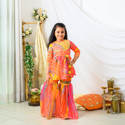 LEHERIYA PEPLUM AND SHARARA