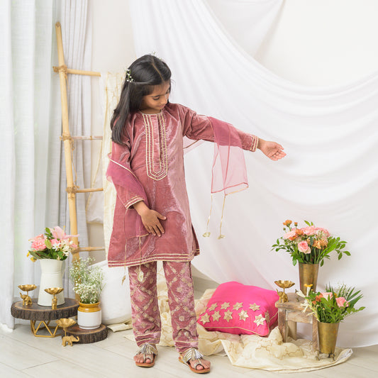 Velvet With Full Sleeve ad Embroidery At Pant Ethnic
