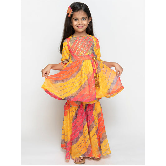 LEHERIYA PEPLUM AND SHARARA