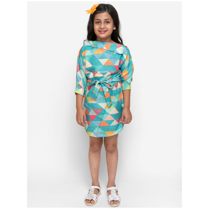 Geometric Pattern Dress-Multi