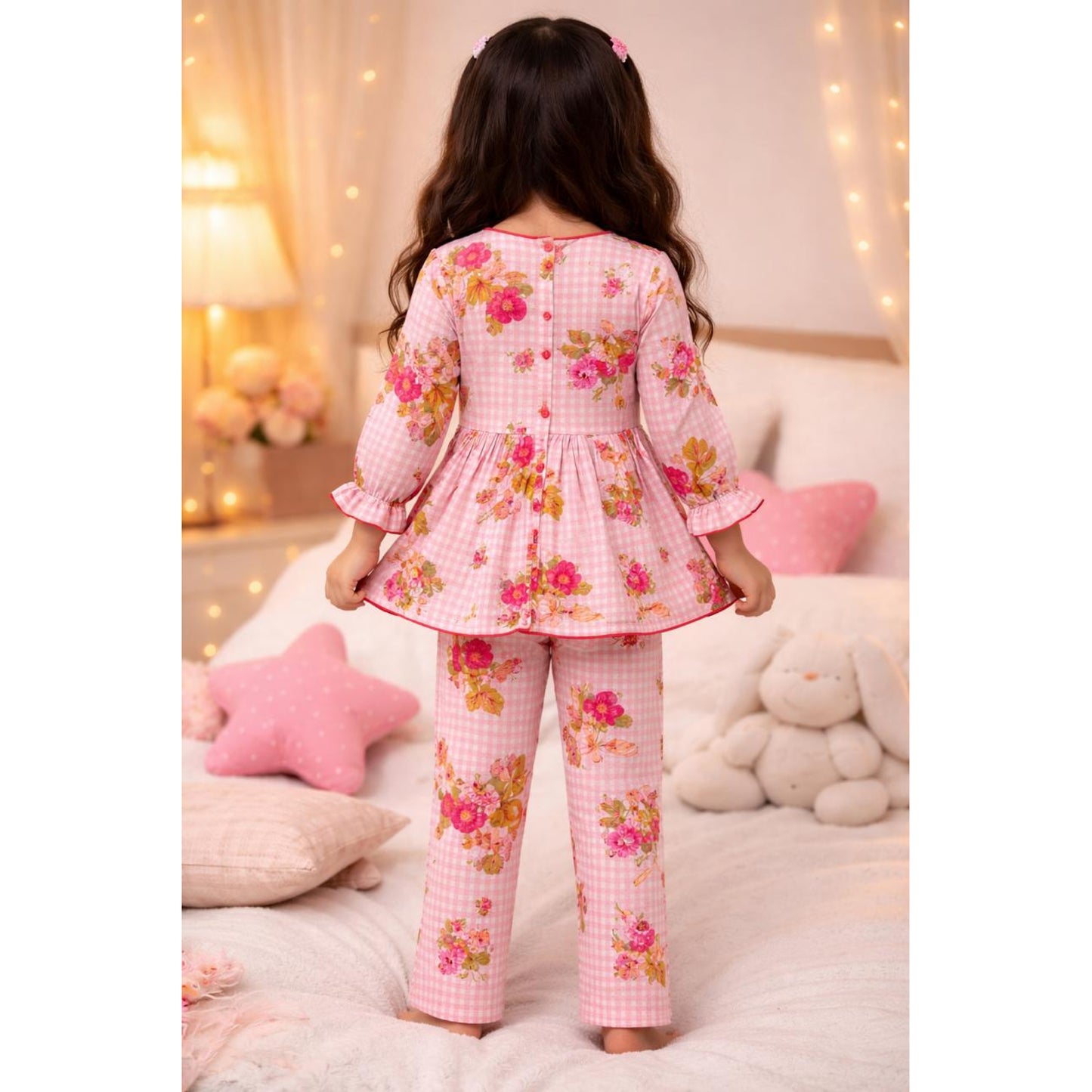 Bows And Fruits Cotton Night Suit