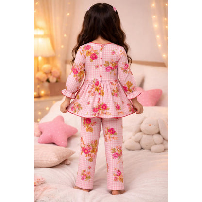 Bows And Fruits Cotton Night Suit