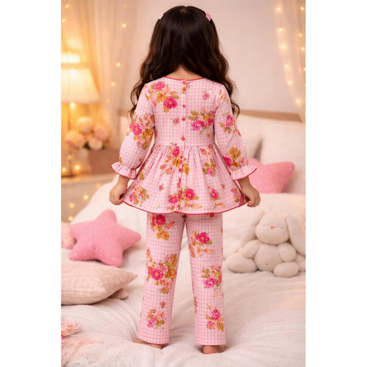 Bows And Fruits Cotton Night Suit