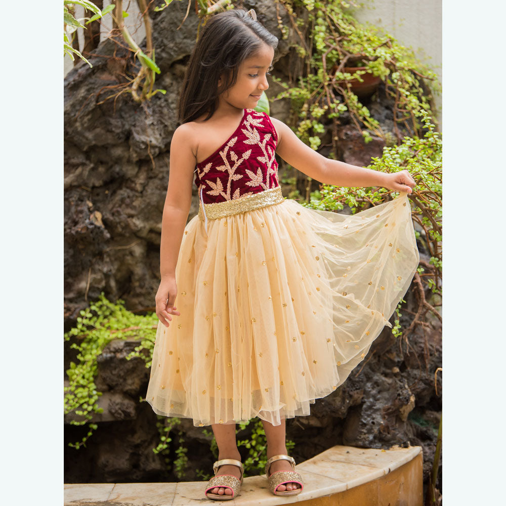 One Shoulder Sequined Dress